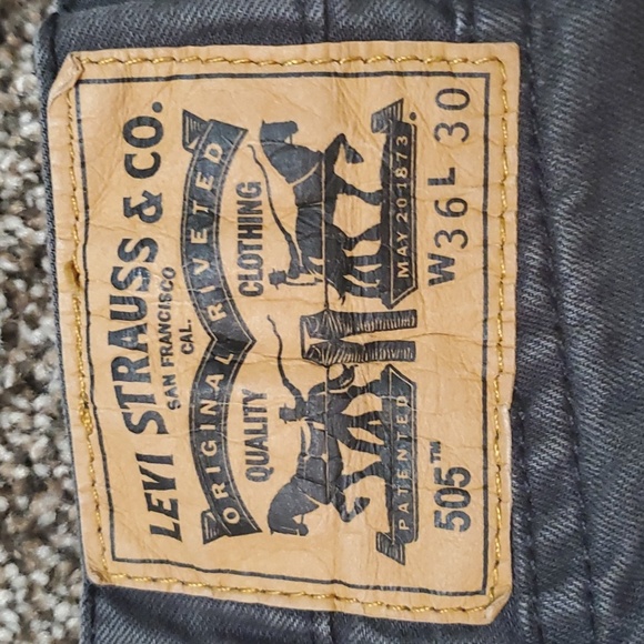 Levi's 505 Straight leg Jeans Men's Size 36 x 30 - Picture 4 of 7